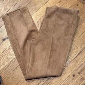 Allison Daley Brown Suede Pull On Pants